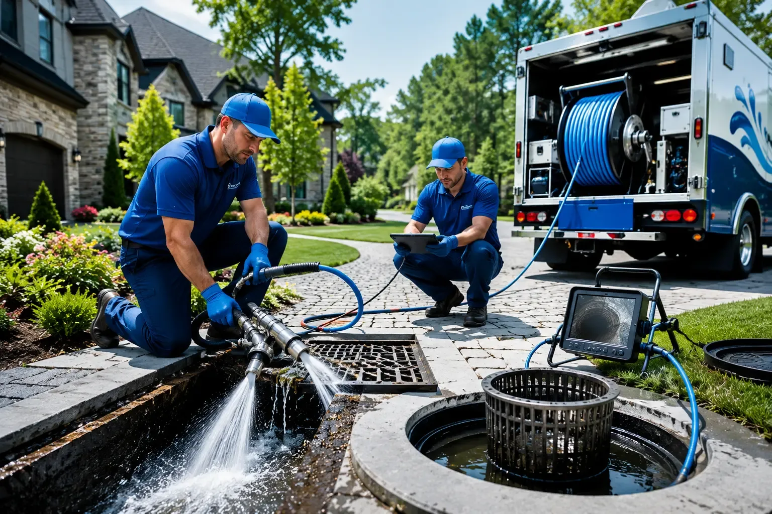 Local outdoor drain cleaning professionals in Lizella, GA
